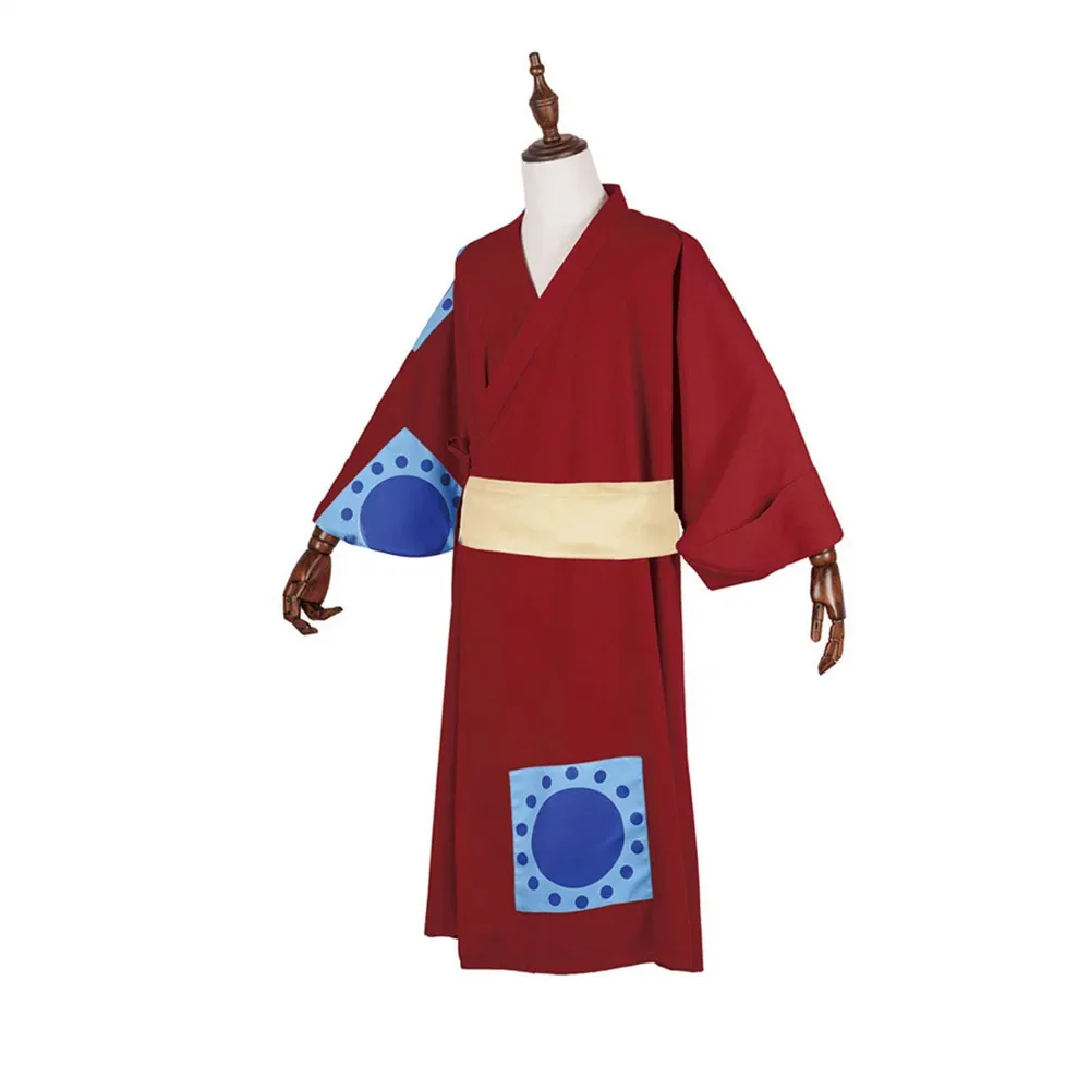 Anime Cosplay Luffy - Red Kimono Anime One Monkey Luffy
