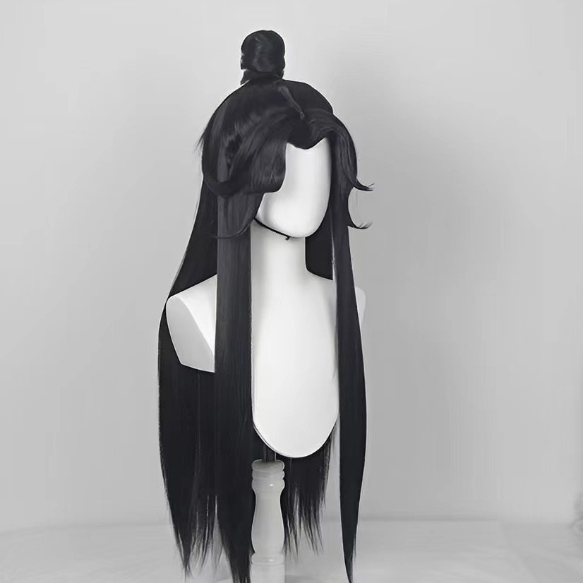 Cosplay Anime Black Hair - Long Straight Black Hair for Halloween