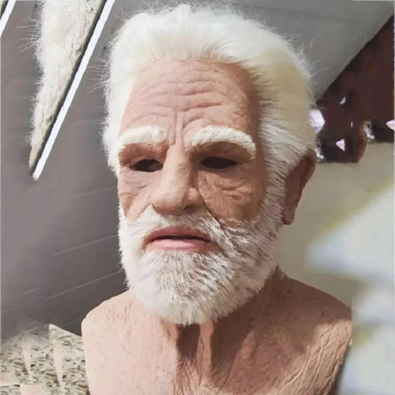 Halloween White Haired Grandpa - đánh giá và giá Cosplay Anime White Hair
