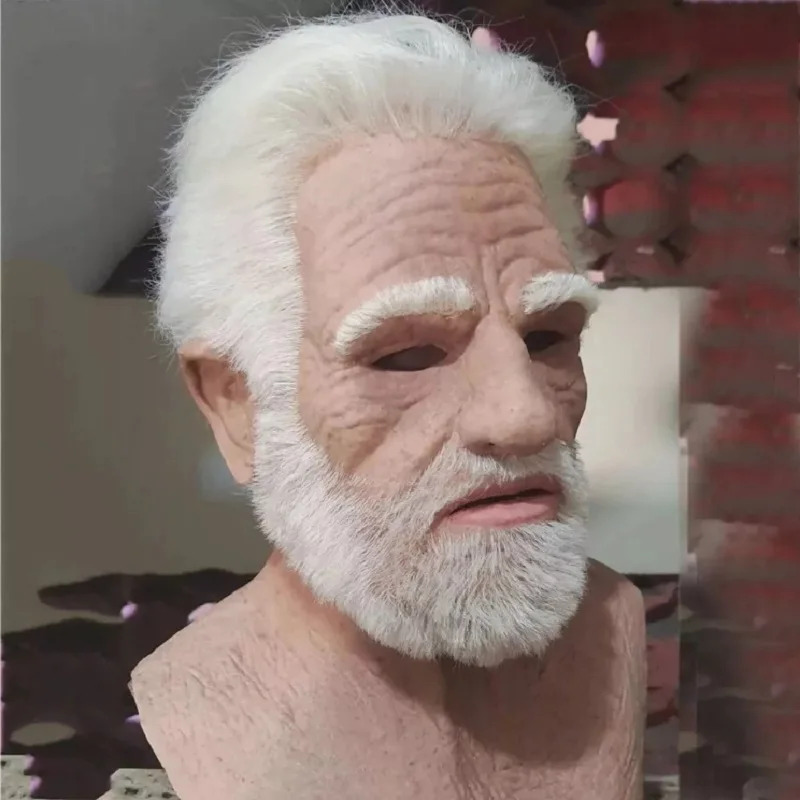Halloween White Haired Grandpa - đánh giá và giá Cosplay Anime White Hair