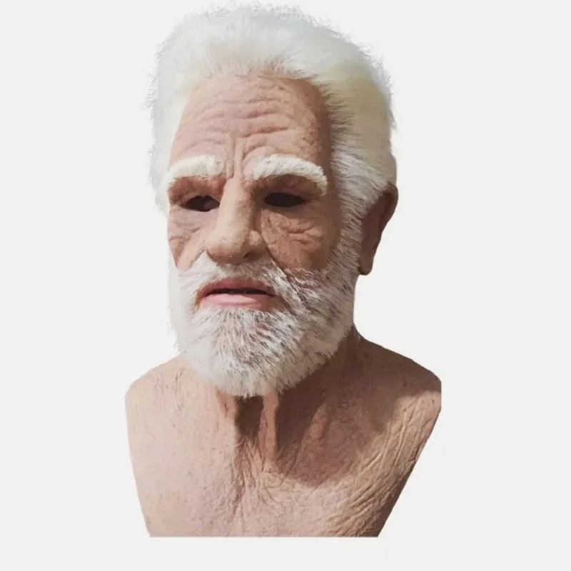 Halloween White Haired Grandpa - đánh giá và giá Cosplay Anime White Hair