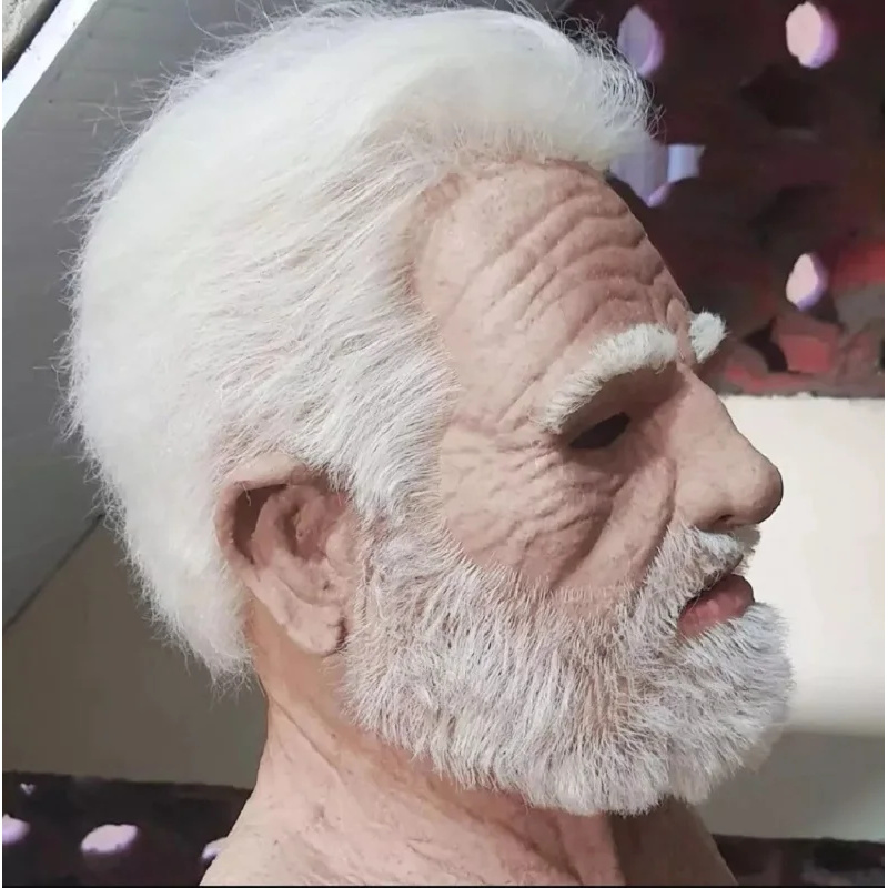Halloween White Haired Grandpa - đánh giá và giá Cosplay Anime White Hair