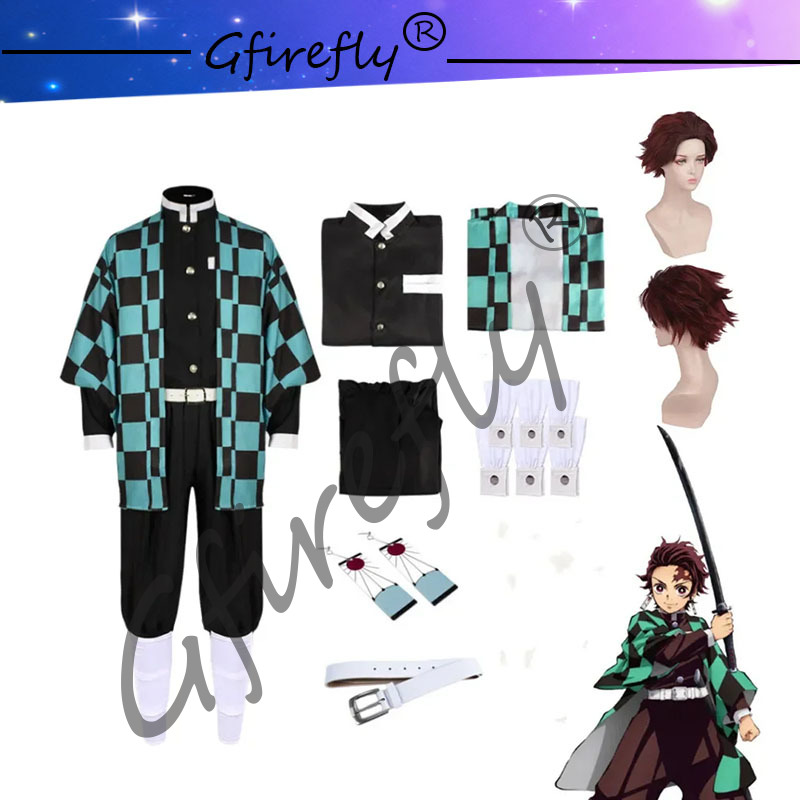 Kamado Tanjirou Cosplay Costum - đánh giá và giá Anime Cosplay Katana