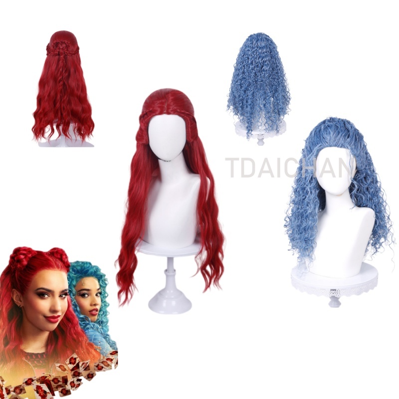 Curly Cosplay Wig Red princess - đánh giá và giá Anime Cosplay With Red Hair