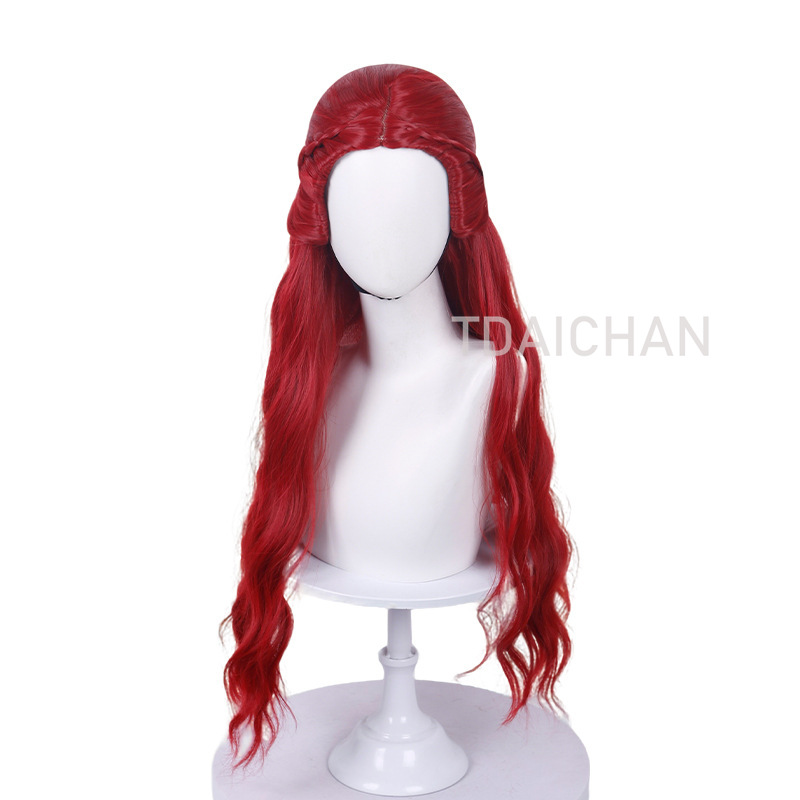 Curly Cosplay Wig Red princess - đánh giá và giá Anime Cosplay With Red Hair
