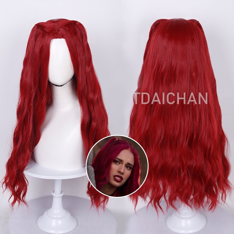 Curly Cosplay Wig Red princess - đánh giá và giá Anime Cosplay With Red Hair