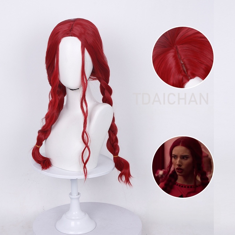 Curly Cosplay Wig Red princess - đánh giá và giá Anime Cosplay With Red Hair