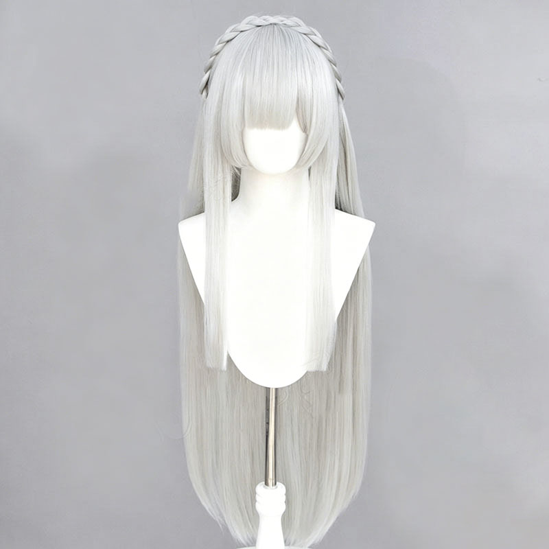 Anime Re:Zero Emilia Cosplay W - đánh giá và giá Cosplay Anime White Hair