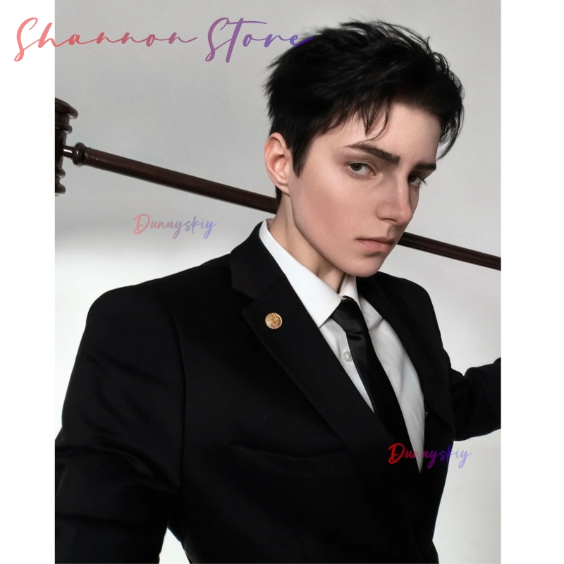 Hiromi Higuruma Handsome Short - đánh giá và giá Cosplay Anime Black Hair