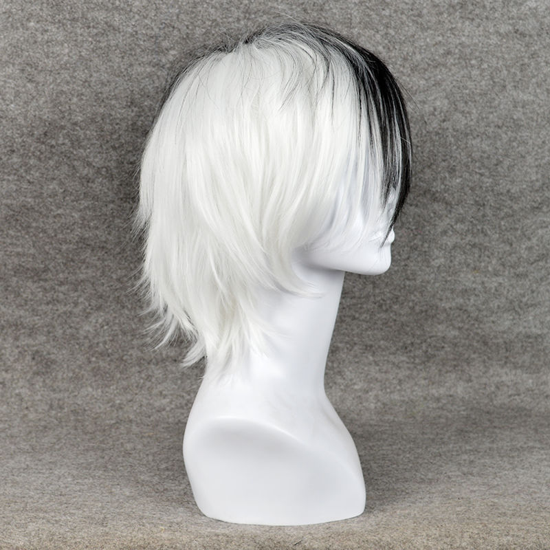 Anime Game Danganronpa Đen Trắ - đánh giá và giá Cosplay Anime White Hair