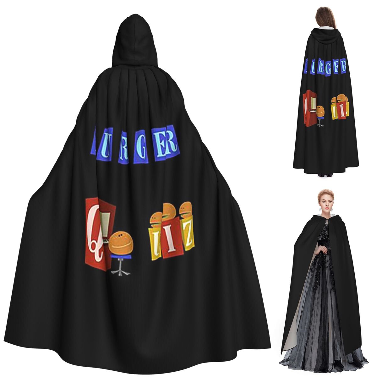 Burger Quiz New Logo Long Hood - đánh giá và giá Anime Cosplay Quiz