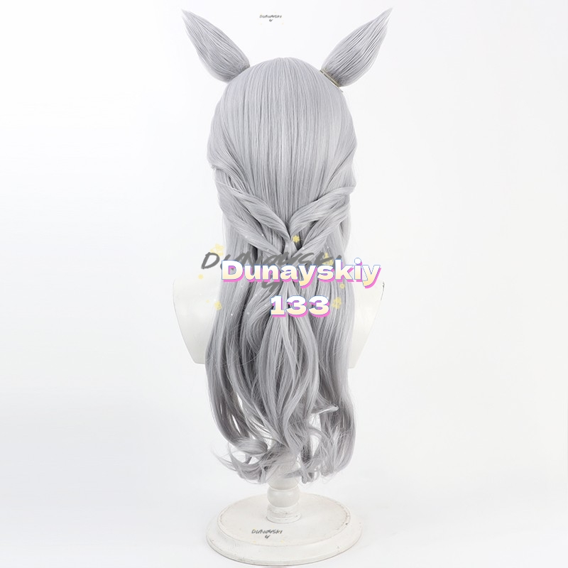 4 Styles White Hair Gold Ship  - đánh giá và giá Cosplay Anime White Hair