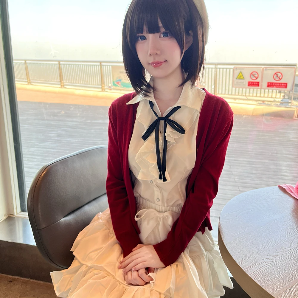 Girl Red Coat Shirt Skirt Set  - đánh giá và giá Anime Cosplay For Girls