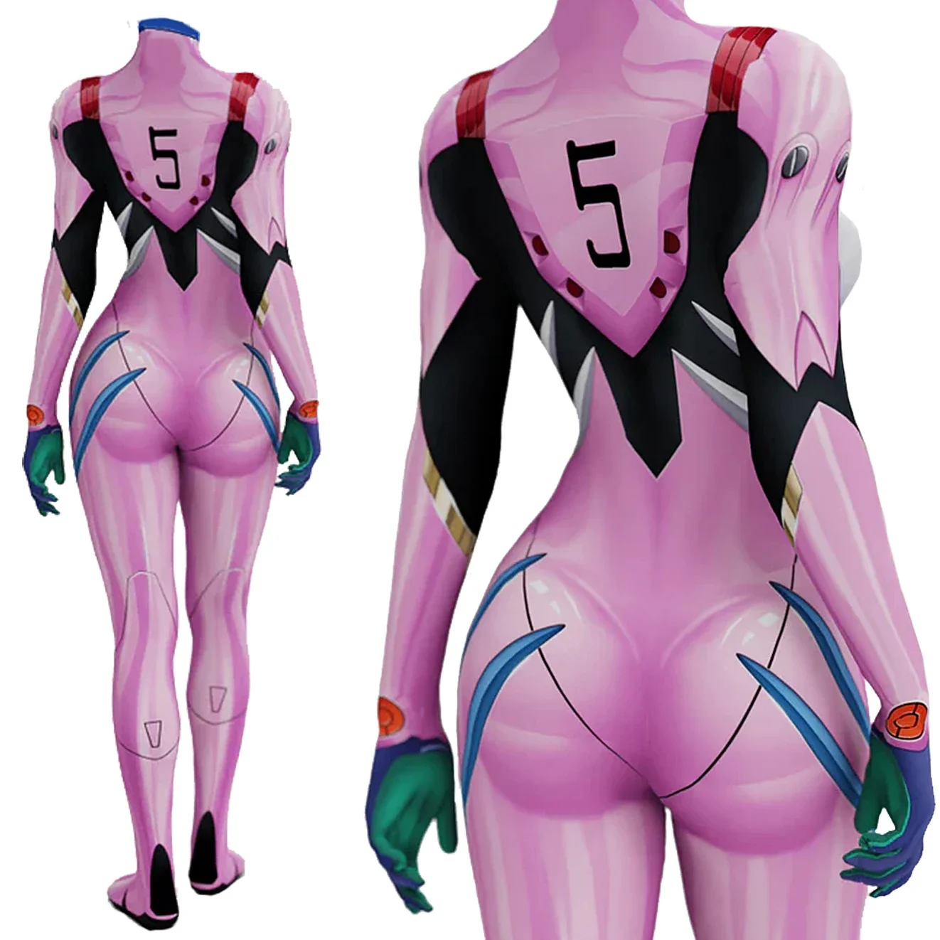Anime EVA 05 Makinami Cosplay  - đánh giá và giá Anime Cosplay For Girls