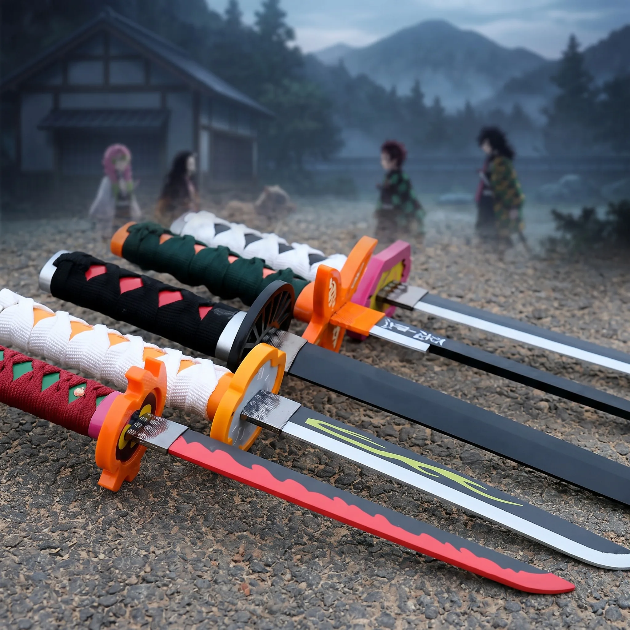 72 104cm Demon Slayer Katana T - đánh giá và giá Anime Cosplay Katana