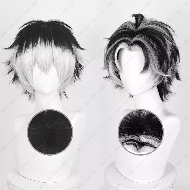 Kotaro Bokuto Cosplay Wig 30cm - đánh giá và giá Cosplay Anime White Hair