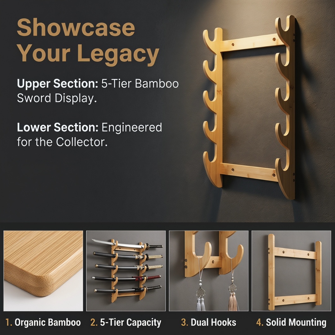 8-Layers Wall Sword Storage Sh - đánh giá và giá Anime Cosplay Katana