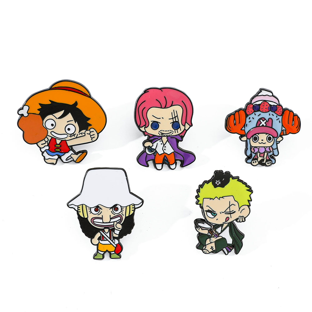 5 Pcs Creative anime Brooch Ha - đánh giá và giá Anime Cosplay Luffy