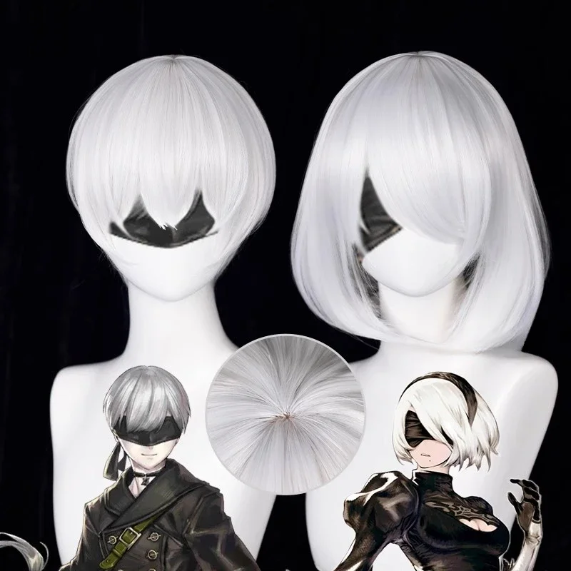 Anime 9S Cosplay Wig 2b Wig Wh - đánh giá và giá Cosplay Anime White Hair