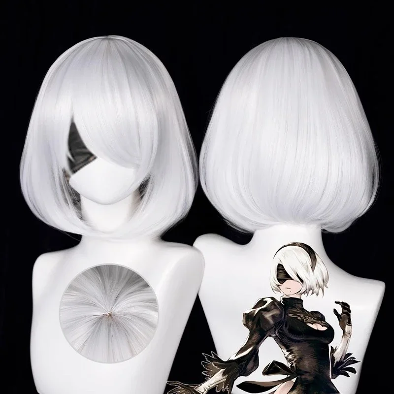 Anime 9S Cosplay Wig 2b Wig Wh - đánh giá và giá Cosplay Anime White Hair